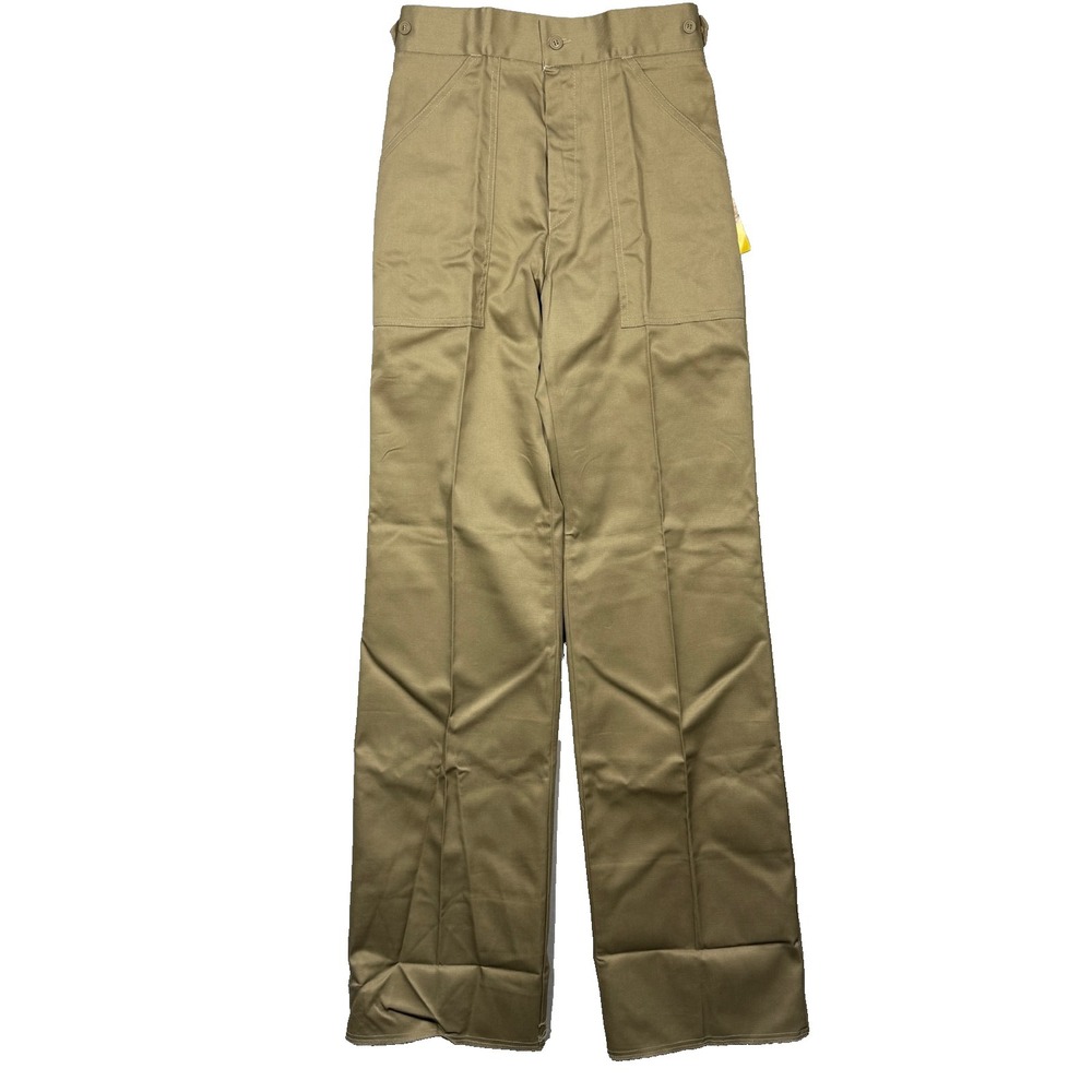 Vintage Eddie Bauer Sportif Pants Women 10 Khaki UNHEMMED Extra Length 905